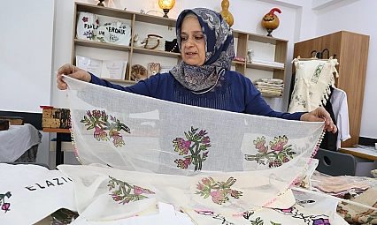 Elazığ'ın asırlık sanatı Çit baskıyı geleceğe taşıyor