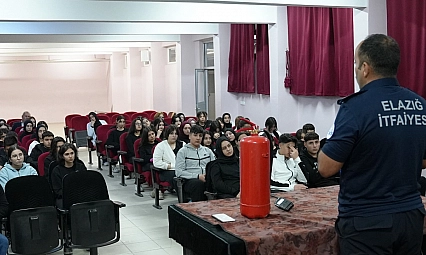 Elazığ İtfaiyesi, 2025 yılında 57.568 vatandaşa yönelik eğitim verdi