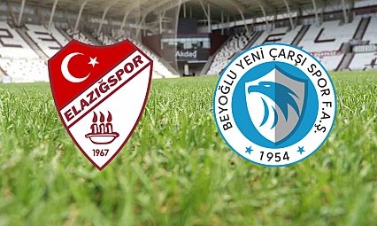 Elazığspor - Beyoğlu Yeni Çarşı maçı canlı anlatım