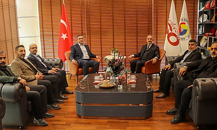 HÜDA-PAR heyetinden başkan Alan'a ziyaret