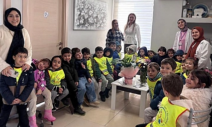 İlk adımlar anaokulundan diş kliniğine ziyaret