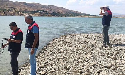 Keban baraj Gölü'nde drone destekli balıkçılık denetimi