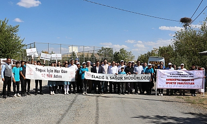 Kovancılar'da doğa yürüyüşüyle sağlıklı yaşam vurgusu