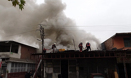 Malatya'da korkutan yangın