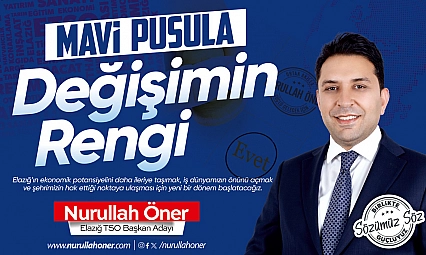 Nurullah Öner'in seçim rengi belli oldu: 'Mavi Pusula'