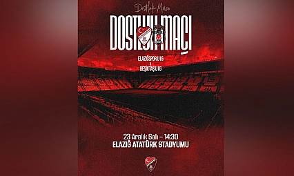 Seza Çimento Elazığspor U16, Beşiktaş U16 ile dostluk maçında karşılaşacak