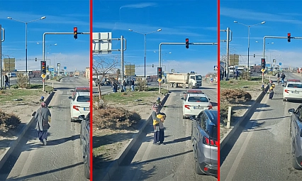 Trafikte dilenci problemi…