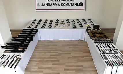 Tunceli merkezli 31 ilde silah kaçakçılarına operasyon: 60 gözaltı