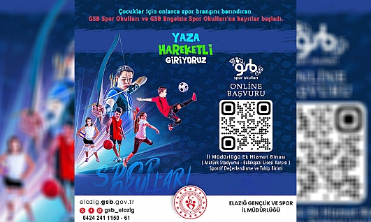 Elazığ Gençlik ve Spor il müdürlüğünden yaz için dolu dolu başlangıç