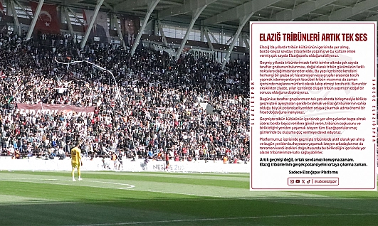 Sadece Elazığspor Platformu'ndan Elazığspor Taraftarlarına Çağrı
