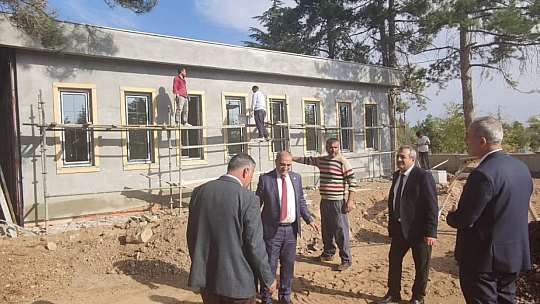 İl Sağlık Müdürü Prof. Dr. Cahit Polat Yapımı Devam Eden Sağlık Tesisi Binalarının inşaat Alanlarını Ziyaret Etti