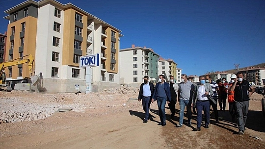 Yemişlik deprem konutları proje alanlarında inceleme