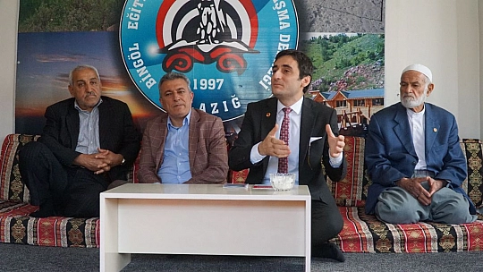 İl Başkanı Akın'dan Bingöl Eğitim ve Yardımlaşma Derneğine Ziyaret