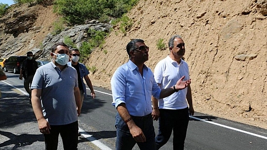 Milletvekili Erol, yangın bölgesini ziyaret etti
