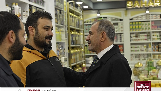 Başkan Adayı Alan'dan Kuyumcular Çarşısı, Sebze Hali, Gazi Caddesi, Valifahribey, Kapalı Çarşı Çıkarması