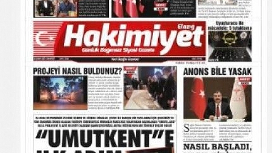 Elazığ'ın dijital gazetesi 'Hakimiyet' artık nabız ve dijitalbasın'da