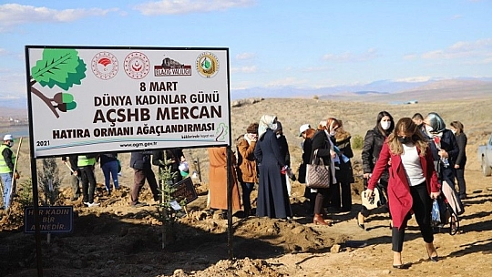 Elazığ'da 11 şehit anısına fidan dikildi