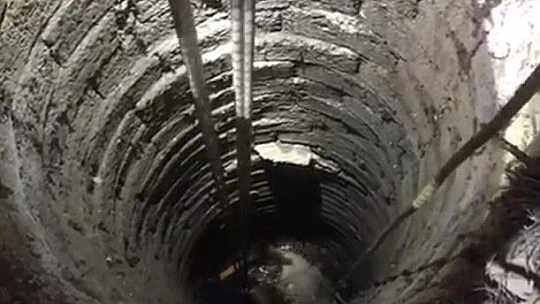 Elazığ'da 20 metrelik kuyuya düşen koyun kurtarıldı