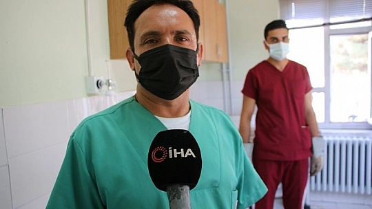 Yaralı yavru ayı tedavi altına alındı