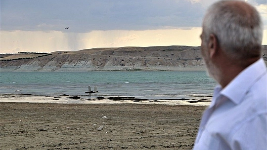 Baraj suları 150 metre çekilince ortaya çıktı