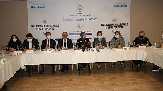 Ak Partili Usta, Elazığ'da STK'larla bir araya geldi