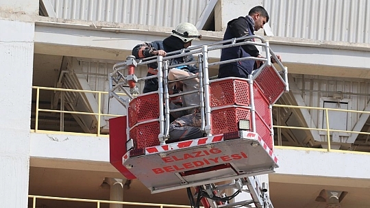 Elazığ'da Gerçeği Aratmayan Deprem ve Yangın Tatbikatı