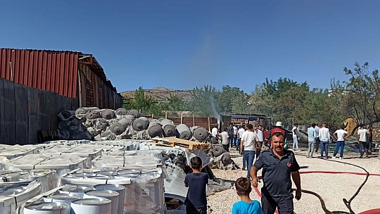 İzolasyon deposunda yangın