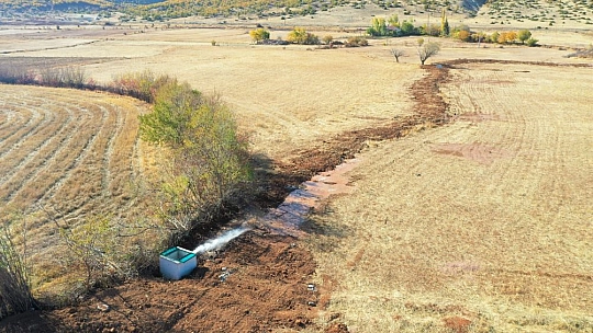 Elazığ'da mikrohavza sulaması tamamlandı