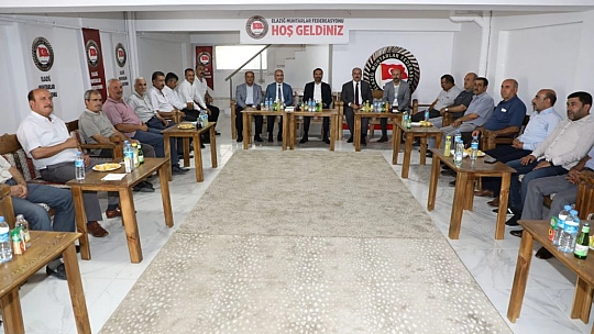 Vali Dr. Toraman ve Başkan Şerifoğulları Muhtarlar Federasyonu'nu Ziyaret Etti