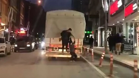 Çocukların tehlikeli oyunu kameralara yansıdı