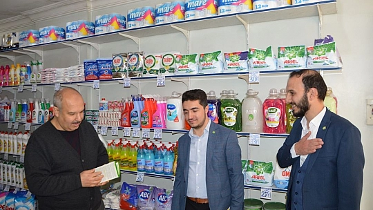 HÜDA PAR Elazığ Gençlik Kolları Miraç Kandili Dolasıyla Esnaf Ziyareti Gerçekleştirdi