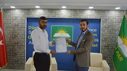 HÜDA PAR Merkez İlçe Başkanı Ferit Çeliköz oldu