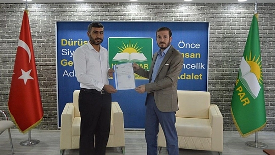 HÜDA PAR Merkez İlçe Başkanı Ferit Çeliköz oldu