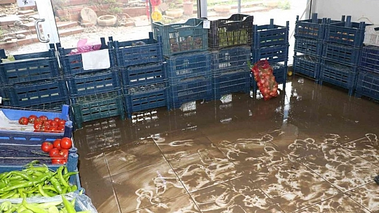 Elazığ'da Ev ve İş Yerlerini Su Bastı, Mahsur Kalanları İtfaiye Botla Kurtardı
