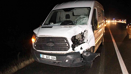 Elazığ'da feci kaza: Transitin çarptığı 2 kişi hayatını kaybetti