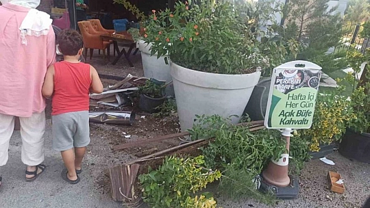 Elazığ'da Araçla Kafeye Daldı!