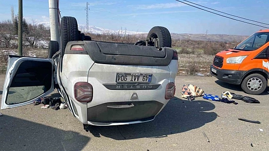 Elazığ'da trafik kazası: 1 ölü, 4 yaralı