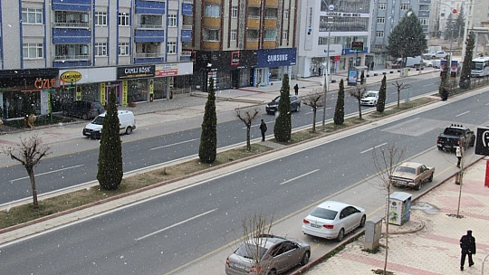 Elazığ'da Kar Yağışı Başladı
