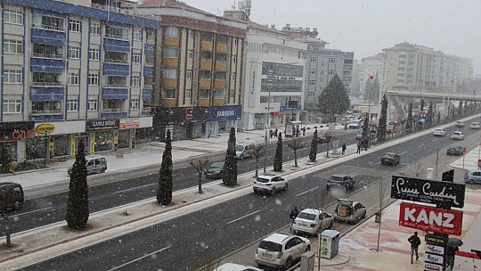 Elazığ'da Beklenen Kar Yağışı Başladı