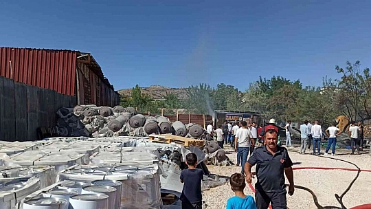 İzolasyon deposunda yangın