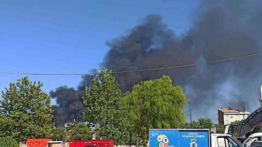 İzolasyon deposunda yangın