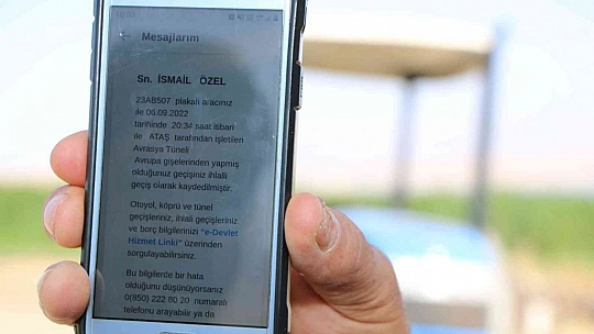 Köyden çıkmadığı traktörüne İstanbul ve Erzincan'dan 6 ceza geldi