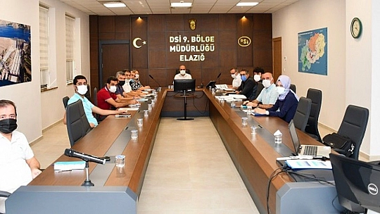 Maden Altıntarla ve Sivrice Elmasuyu Göleti ve Sulaması Proje Ara Raporu Değerlendirme Toplantısı Yapıldı