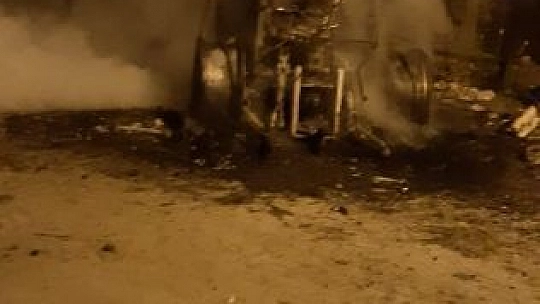 Sıfır Aldığı Traktör Cayır Cayır Yandı