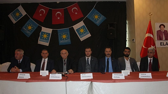 İyi Parti Yeni Elazığ Teşkilatı Tanıtım Toplantısı Düzenledi