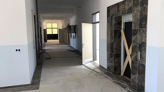 Aksaray İmam Hatip Ortaokulu'nun inşaatı büyük oranda tamamlandı