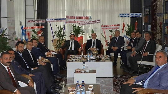 Vali Toraman ve Başkan Şerifoğulları'ndan Başkan Alan'a Ziyaret
