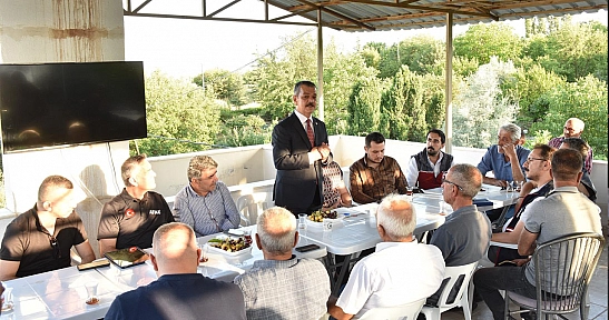 Milletvekili Keleş, Cip Barajı Sulama Kanalı'nda incelemelerde bulundu