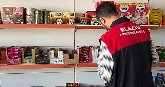 Palu'da marketlere gıda denetimi