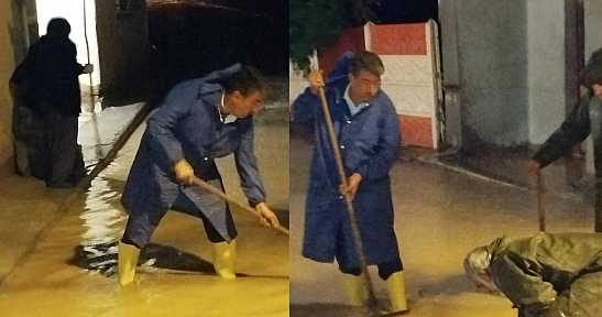 Yurtbaşı'nda ikinci sel felaketi! Başkan Nihat Doğan tüm ekipleriyle sahada